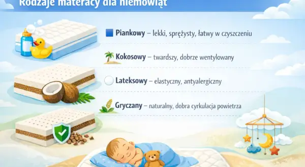 Jaki materac dla niemowlaka? Uniknij błędów, wybierz bezpiecznie!